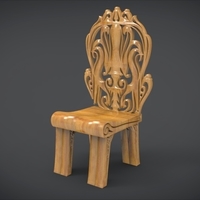 Small Classic Mandala Chair 3D Printing 214671