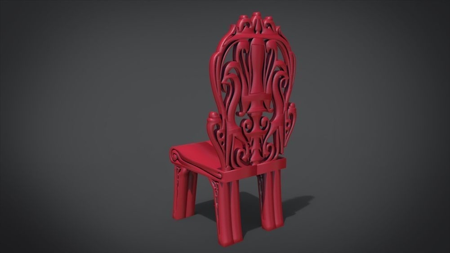 Classic Mandala Chair 3D Print 214675