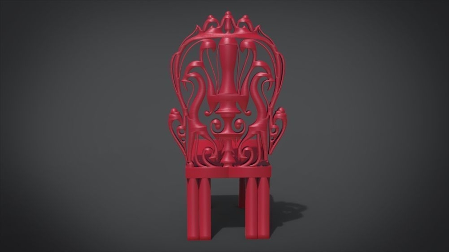 Classic Mandala Chair 3D Print 214676