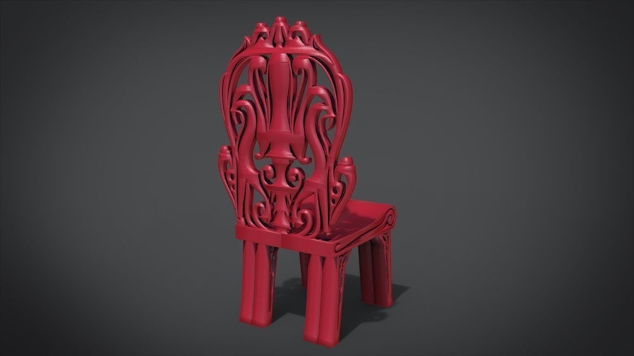 Classic Mandala Chair 3D Print 214677