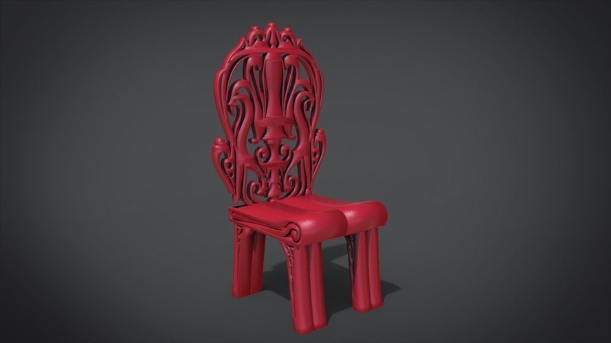 Classic Mandala Chair 3D Print 214680