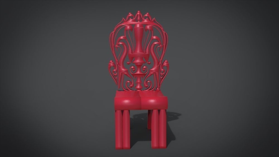 Classic Mandala Chair 3D Print 214681