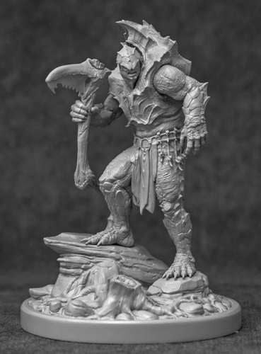 Turtle Barbarian Statue Kit 3D Print 214726
