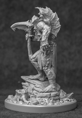 Turtle Barbarian Statue Kit 3D Print 214727