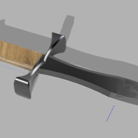 Small Celtic Dagger 3D Printing 214803