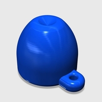 Small SCUBA - INT or YOKE Regulator Dust Cap 01 3D Printing 214933