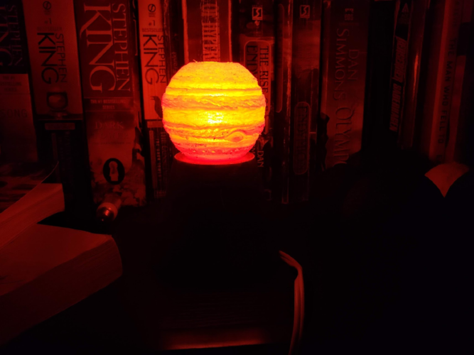Moon Lamp with concrete/printed base 3D Print 214957