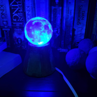 Moon Lamp with concrete/printed base - Thumbnail 9