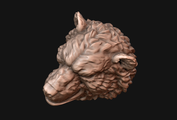 Bear head 3D Print 214962
