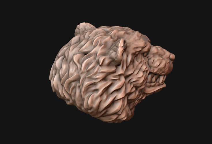Bear head 3D Print 214963