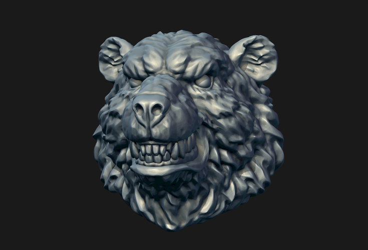 Bear head 3D Print 214965