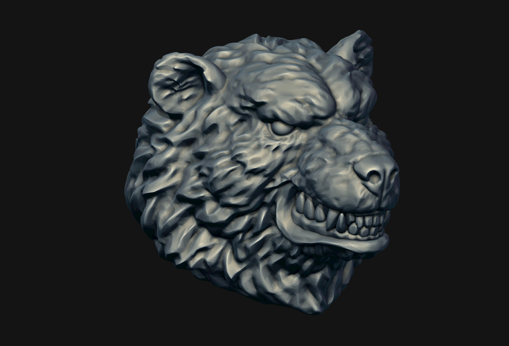 Bear head 3D Print 214967