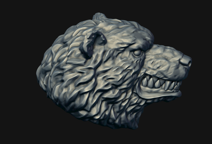 Bear head 3D Print 214968