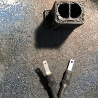 Small Renault loud speaker connector base replacement 3D Printing 215031