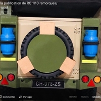 KIT roue de remorque 96mm Scale Crawler SCX10 RC4WD GMADE CFX - Thumbnail 2