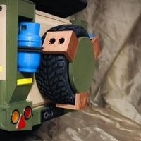 KIT roue de remorque 96mm Scale Crawler SCX10 RC4WD GMADE CFX - Thumbnail 3