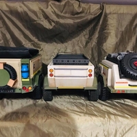 KIT roue de remorque 96mm Scale Crawler SCX10 RC4WD GMADE CFX - Thumbnail 4