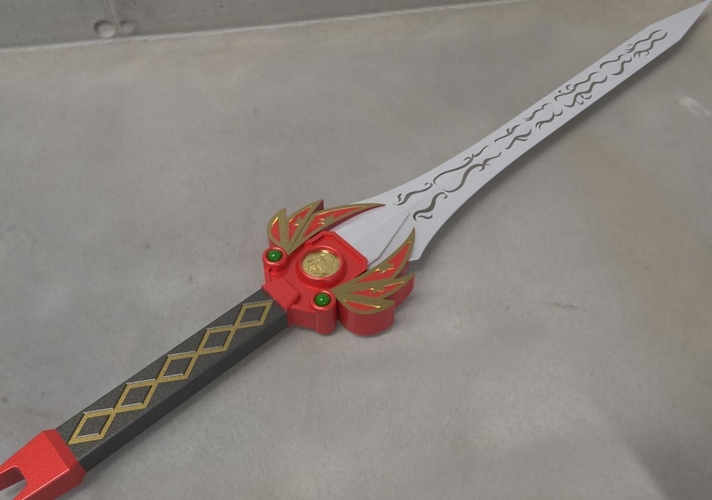 Power rangers Legacy Red Ranger Sword 3D print model 3D Print 215104