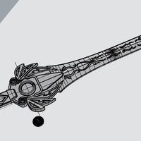 Power rangers Legacy Red Ranger Sword 3D print model - Thumbnail 6