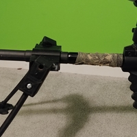 Collapsible Bi-Pod for paintball gun or air gun - Thumbnail 1