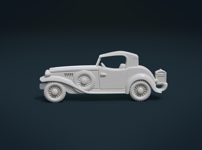 Retro Car Relief 3D Print 215288