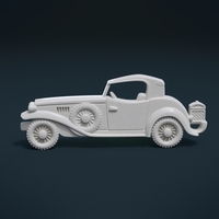 Small Retro Car Relief 3D Printing 215288