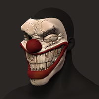 Twisted metal killer clown mask cosplay halloween helmet - Thumbnail 2