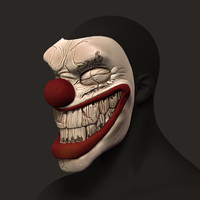 Twisted metal killer clown mask cosplay halloween helmet - Thumbnail 3