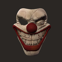 Twisted metal killer clown mask cosplay halloween helmet - Thumbnail 5