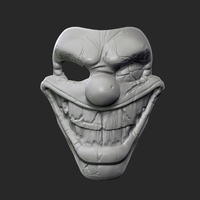 Twisted metal killer clown mask cosplay halloween helmet - Thumbnail 8