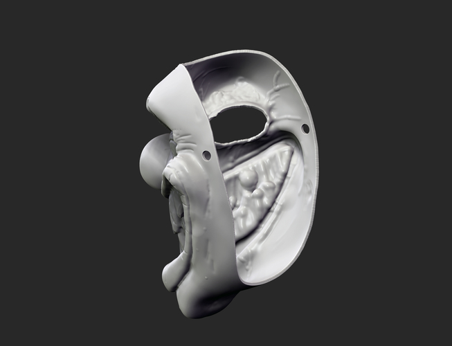 Twisted metal killer clown mask cosplay halloween helmet 3D Print 215397