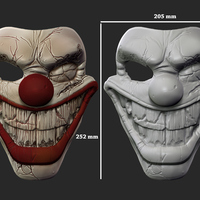 Twisted metal killer clown mask cosplay halloween helmet - Thumbnail 12