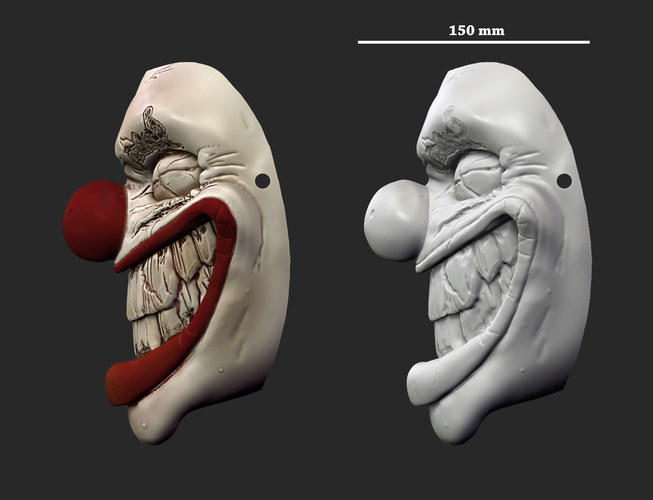 Twisted metal killer clown mask cosplay halloween helmet 3D Print 215400