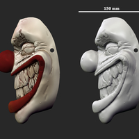 Twisted metal killer clown mask cosplay halloween helmet - Thumbnail 13