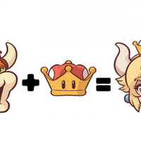 Bowsette crown 3D print model - Thumbnail 1