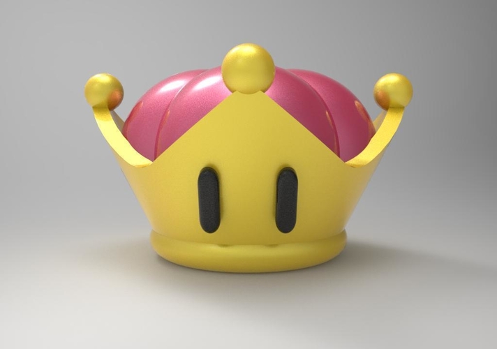 Bowsette crown 3D print model