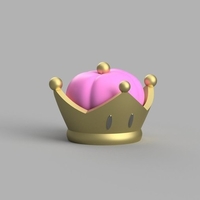 Bowsette crown 3D print model - Thumbnail 4