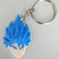 Small Goku Blue Keychain 3D Printing 215497