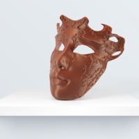 Small Venetian mask 3D Printing 215568