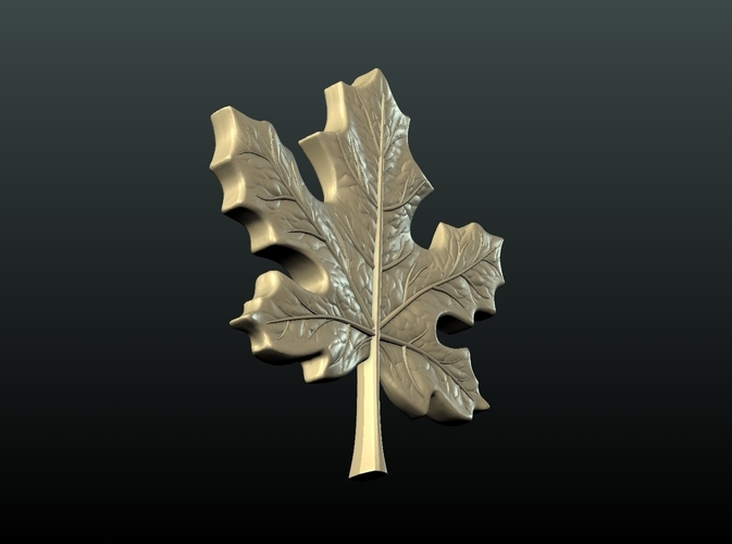 Maple Pendant 3D Print 215595