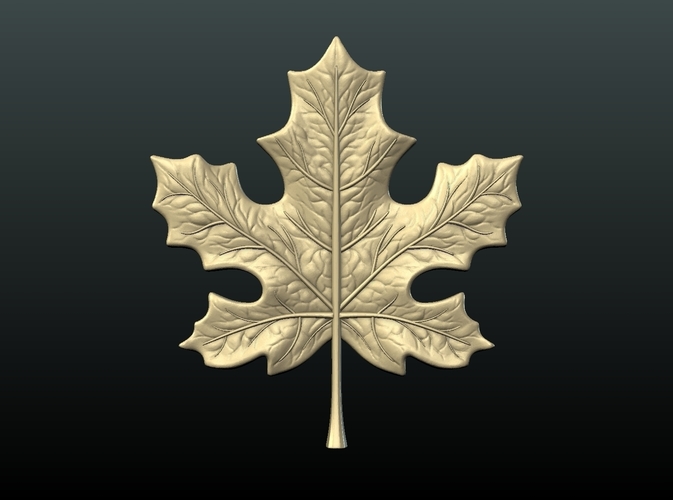 Maple Pendant 3D Print 215597