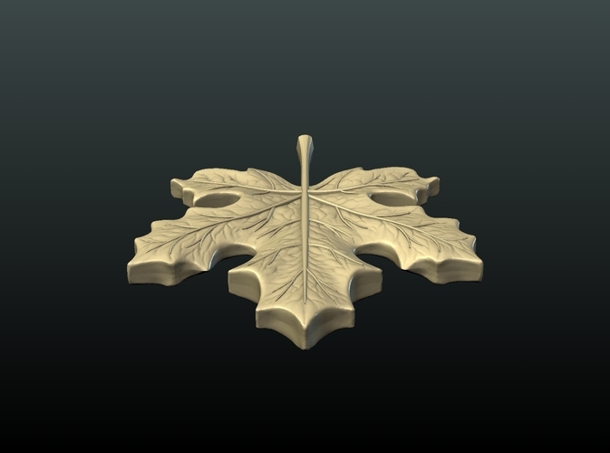 Maple Pendant 3D Print 215598