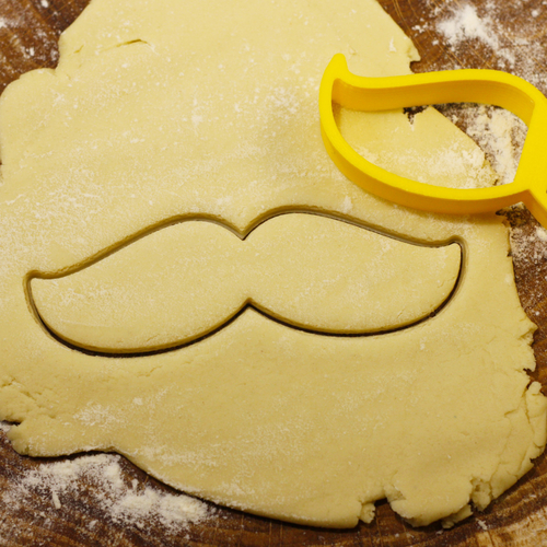 Mustache 2 cookie cutter for professional 3D Print 215710