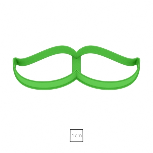 Mustache 2 cookie cutter for professional 3D Print 215711