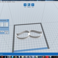 Mustache 2 cookie cutter for professional - Thumbnail 3