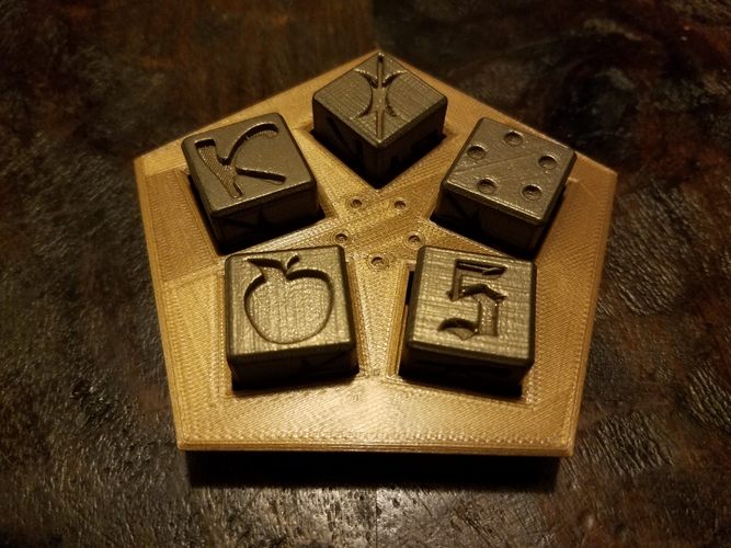 Magnetic Chaos Dice Case 3D Print 215840