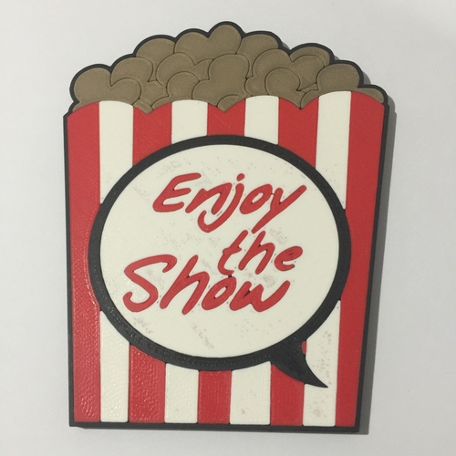 Popcorn Coaster 3D Print 215861