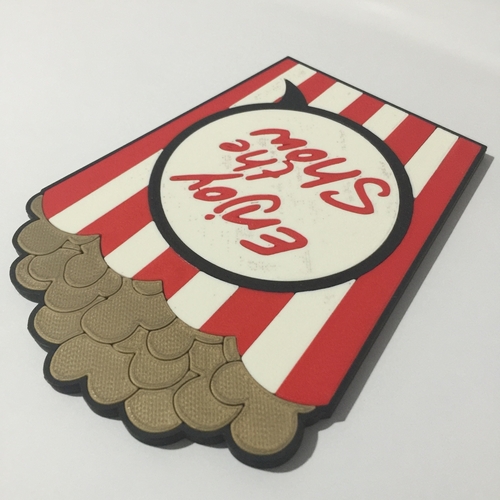 Popcorn Coaster 3D Print 215864