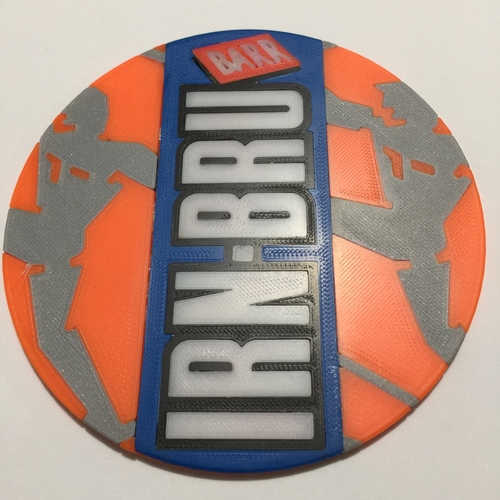 Irn Bru Coaster 3D Print 215867