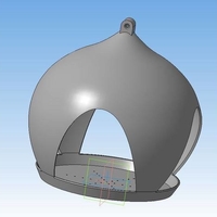 Birdfeeder church orthodox dome feeder - Thumbnail 1